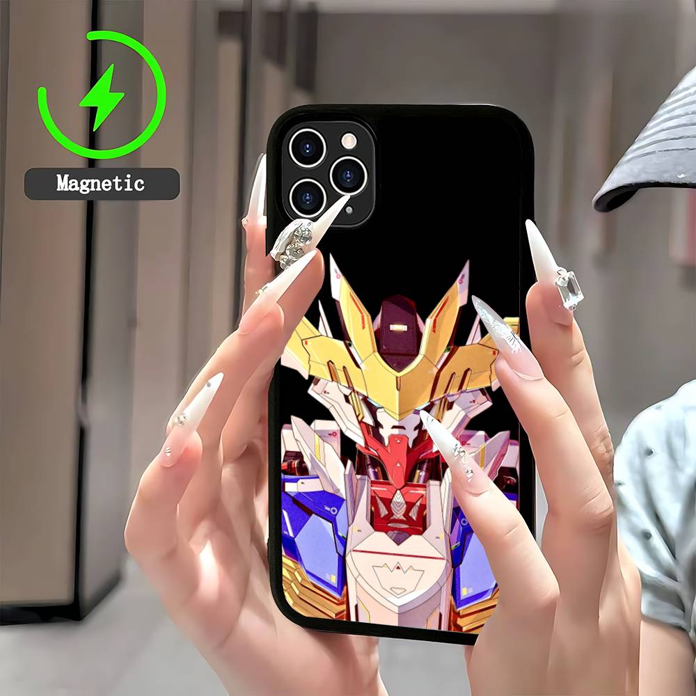 

Cartoon G-Gundams Phone Case Magnetic Case For IPhone 16 14 13 12 11 15 Pro Max Plus For Magsafe Wireless Charge Cover iPhone 12pro max