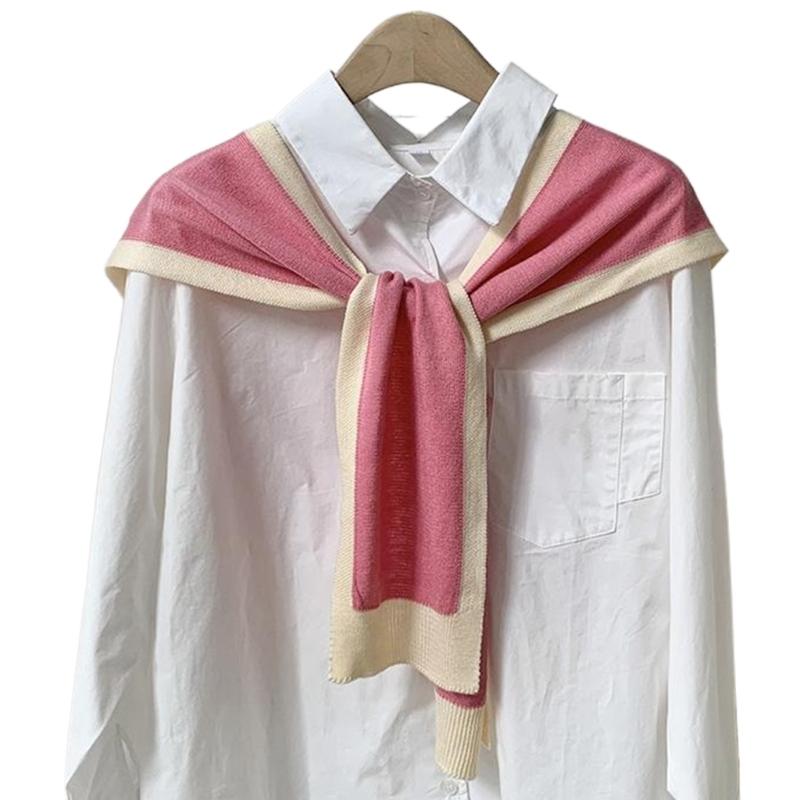 Graceful Scarf Shawl For Women Winter False Collar Scarfs for Women Wrap for Women Shawl Collar Scarf Knitted