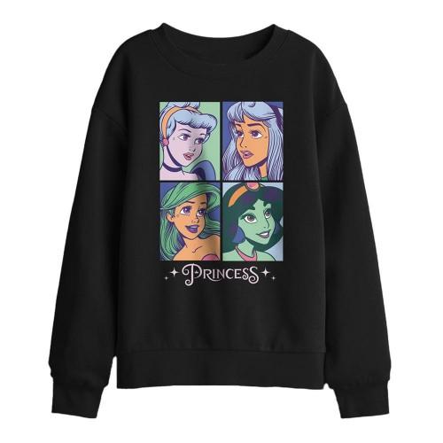 Disney Princess Childrens/Kids Faces Sweatshirt