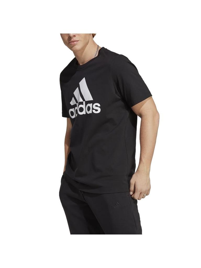 Short Sleeve Essentials Single Jersey Big Logo ECQ96 S [Adidas] T-Shirt Black/White (IC9347)