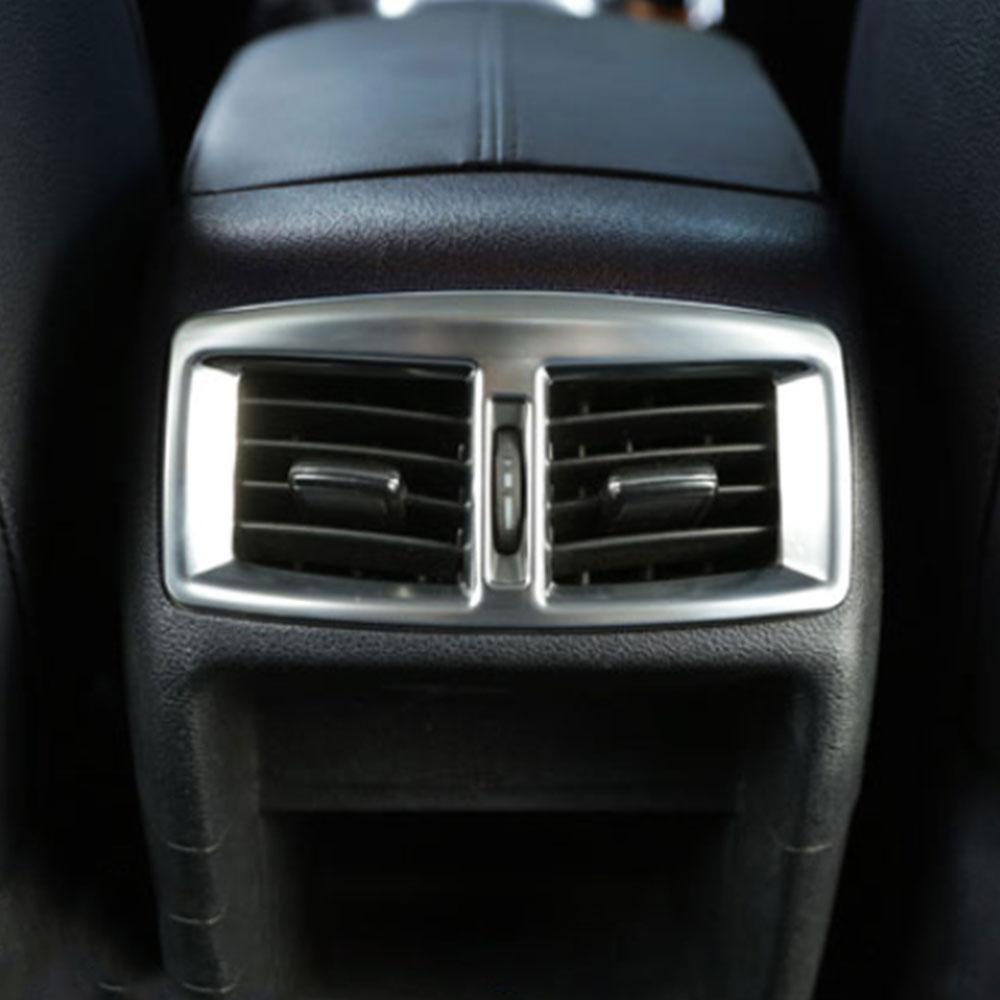 For Peugeot 3008 2014 2015 2016 Accessories Rear Air Vent Panel Cover Back Armrest AC Frame Decoration Sticker Interior Trim