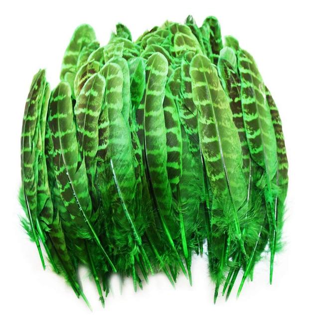 Naturlig fasanfjäder för kläder 4-6"/10-15CM Högkvalitetsfärgade kvinnliga fjädrar för hantverk Smycketillbehör Billiga plymer