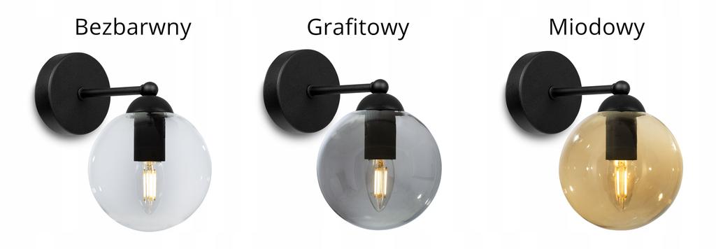 ELEGANT GLASS BALL WALL LAMP SELECTION LED