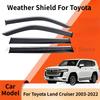 Modification Parts Weather Shield For Toyota Land Cruiser 2003-2022 Window Visor Rain Guard Deflector Windshield Rain Trim