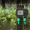 For Outdoor Irrigation Black Water Timer Irrigation Unit Rain Delay Up To 15 Days Operates Two Independent Zones