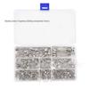 460-Piece Silver Nickel-Plated Safety Pin Set for Clothing Repair