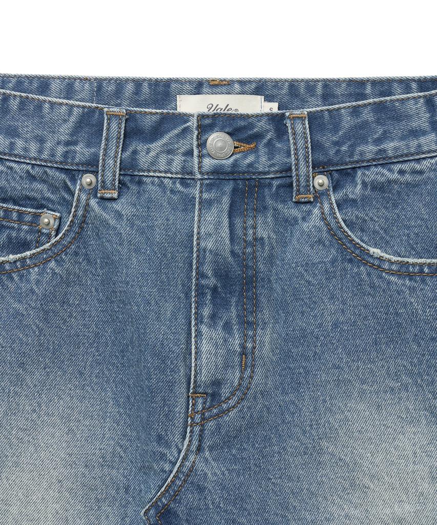 Yale Denim Mini Skirt_Light Blue