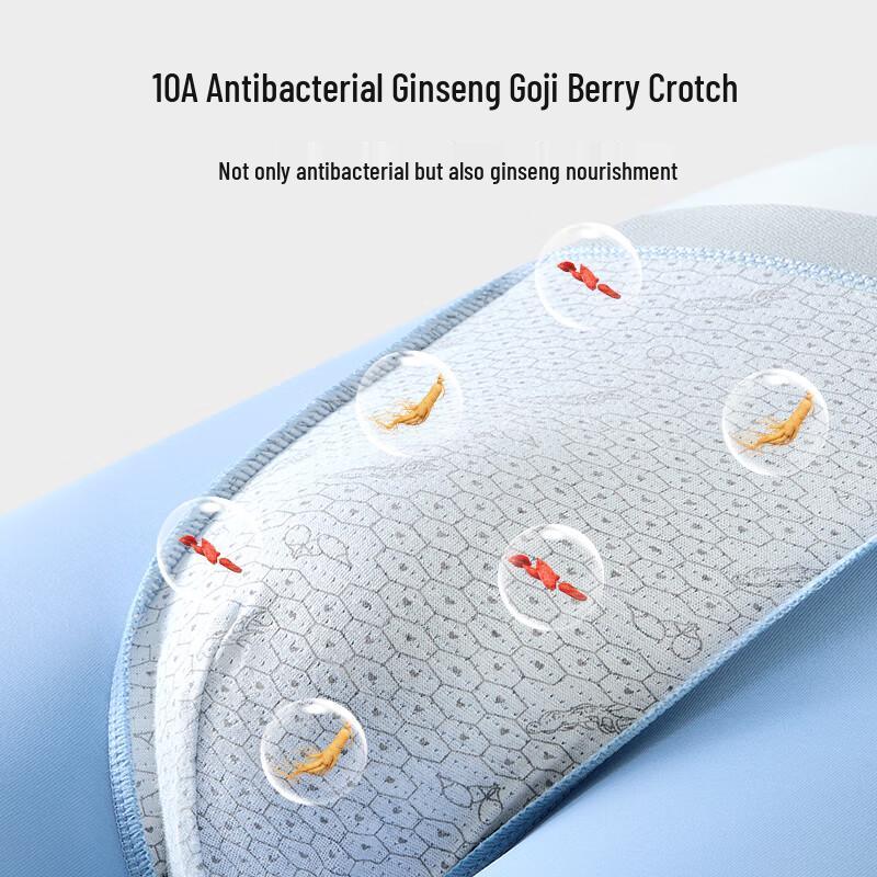 Yalu Men's Plus Size Ice Silk Antibacterial Boxer Briefs