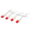 4 Pcs Fishing Lure Simulation Fishing Bait Lifelike PVC for Freshwater Bass Mandarin Fish Red White