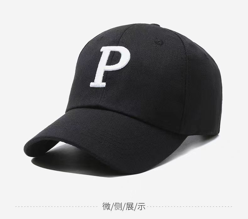 Letters P Embroidery Hat Women Uv Protection Shade Out Sun Protection Breathable