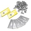 30pcs 35.8*18.5*0.65mm Trimmer Blade Lawn Mower Grass Replacement Piece for Husqvarna Automower/Garden Robotic Lawnmower Tools