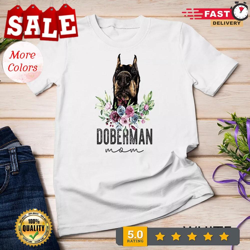 2025/Doberman Pinscher Dog Mom Unisex T-shirt Unisex T-Shirt S