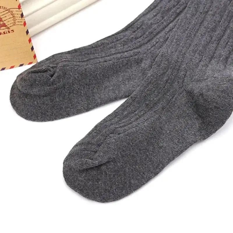 Women Fashionable Solid Color Warm Cotton Thigh High Long Stockings Knit Over Knee Lace Girls Socks Accessories Creative Gifts