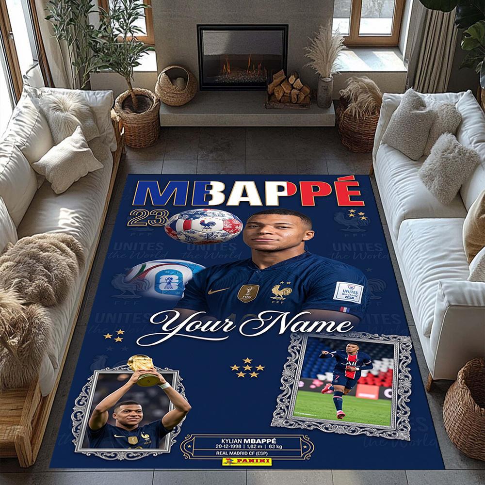 Mbappe Customize Text Carpet Design For Kitchen Outdoor Playrooms Dining Room Antislip Rug Office Home Decor Best For Christmas