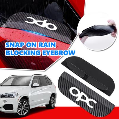 2pcs Car Rear View Mirror Shield Guard Rain Eyebrow Shade Cover For Mokka Astra H G J Corsa Zafira Insignia Meriva OPC