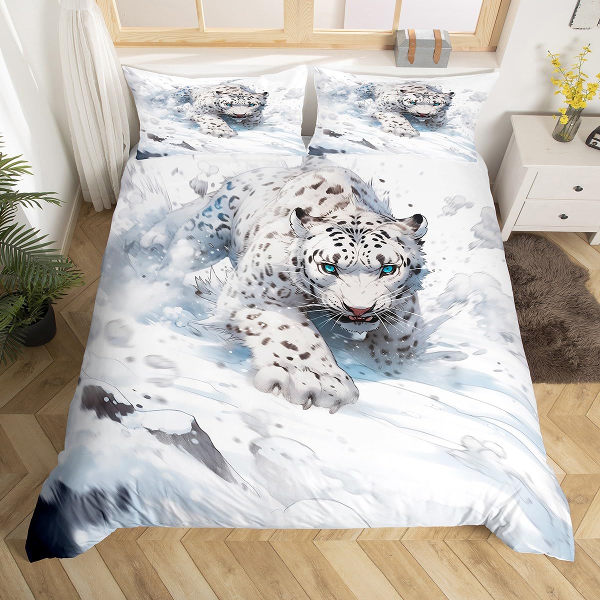 

Comforter Cheetah Animal Theme Bedding Set Bedding Set For Girls Boys Comforter Queen King Size Single Twin No Comforter Comforter (quilt)-EU Single(135*200cm)3pcs