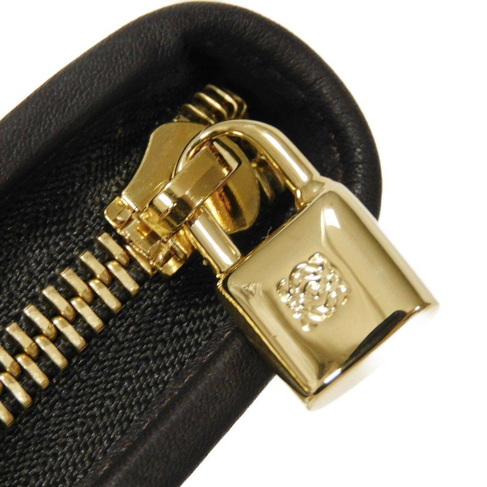Used 12695 Amazona Zip Around Wallet 113N61.F13 7940 Two-tone Zip Around, Excellent Condition Anagram Suede Beige