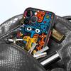 Fashion Monster Graffiti Phone Case for Apple iPhone 15 16 Pro XS Max 16e 13 14 Plus XR SE 7 8 12 11 Pro Plus Matte