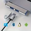 Set of 5 Versatile USB Adapters Converting USB C to USB A Featuring a USB 3.0 Hub for Quick Charging And OTG Functionality 3