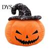 Cute Stuffed Pumpkin Toy Halloween Plush Toy, Wizard Hat Animal Pillow for Decorative Sofa Bed, Spooky Home Decor Ornament Party And Holiday