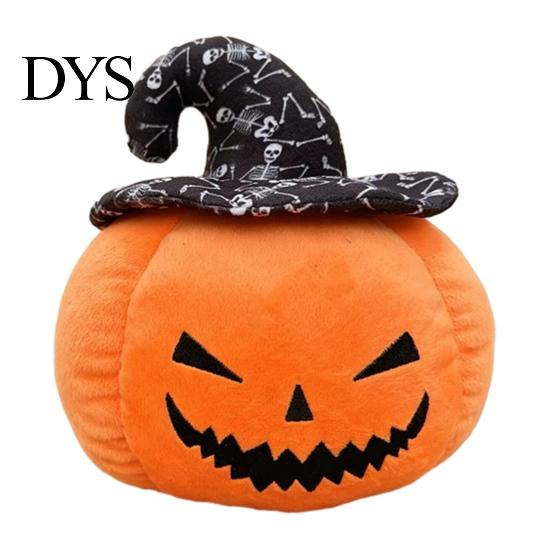 Cute Stuffed Pumpkin Toy Halloween Plush Toy, Wizard Hat Animal Pillow for Decorative Sofa Bed, Spooky Home Decor Ornament Party And Holiday