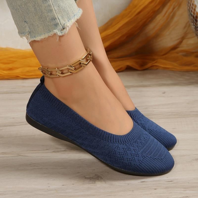 2025wish fashion foreign trade large size spring and autumn new round head casual one-pedal single shoes women's spot
