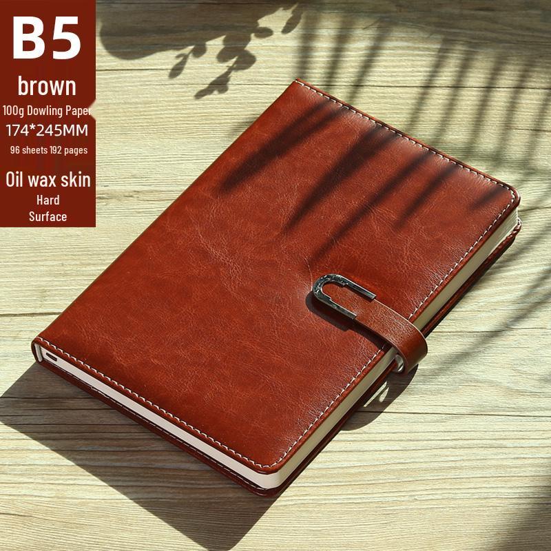 High-Quality A5 Leather Softcover Notebook for Students and Professionals