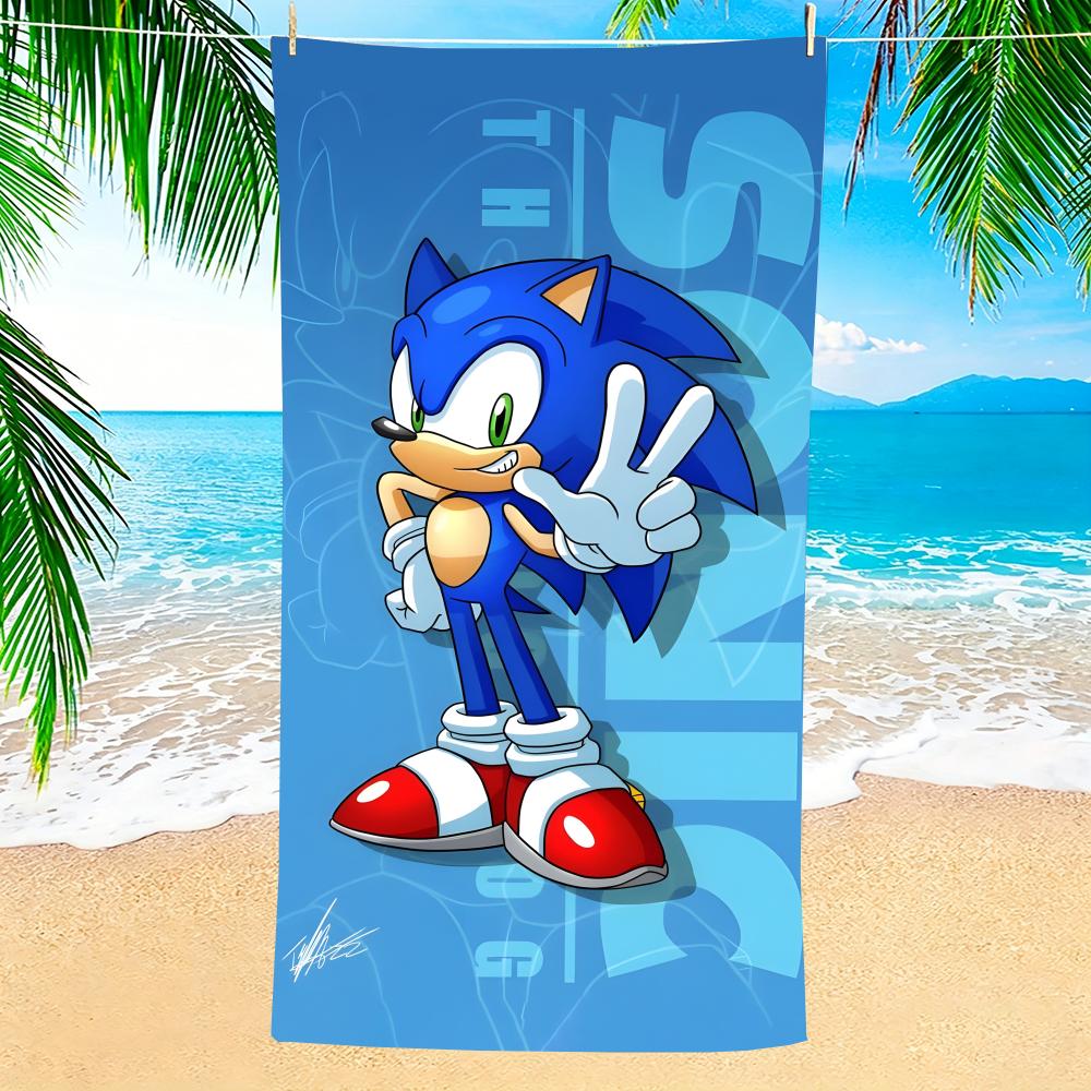 Game S-Sonic Soft Pool Gift For Travel Gym Shower Camping Quick Dry Sports Large Beach Towels