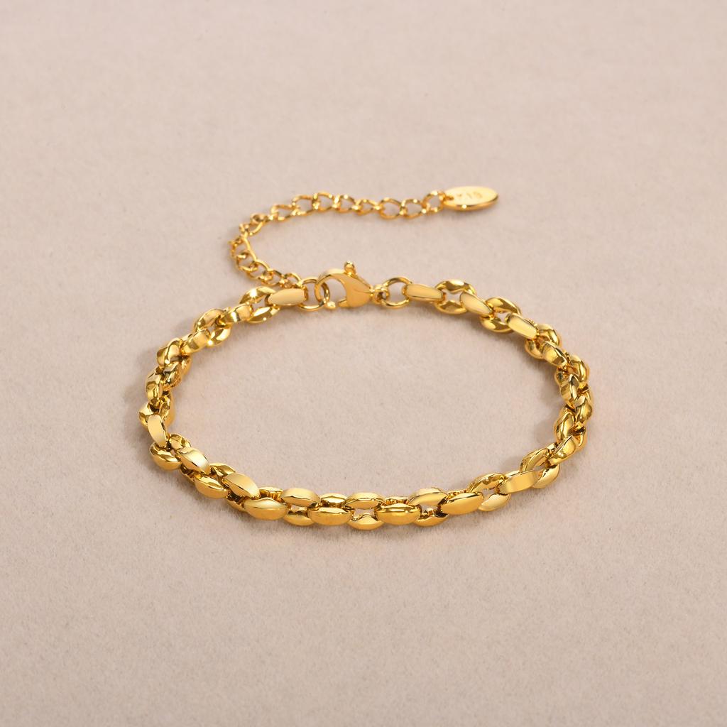 Stainless Steel Jewelry Handmade Women Bracelet Versatile Wedding Birthday Party Mom Girlfriend Valentine's Day Gift