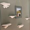 Weißer Pilzförmiger Wanddekorationsständer 3D-gedrucktes Multifunktionales DIY-Aufbewahrungsregal Niedliche Heimdekoration