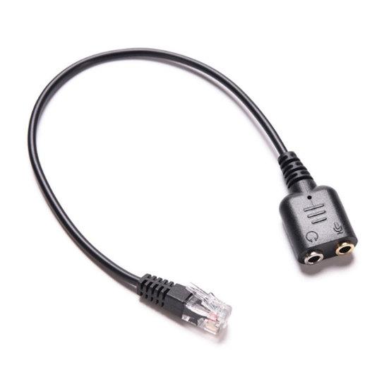 3,5mm na RJ9 Jack Adaptér PC Náhlavní souprava Audio Kabelový konvertor Telefonní Použití