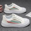 Trendy brand men's shoes summer new lightweight breathable sports casual shoes versatile lace-up color matching casual board shoes
