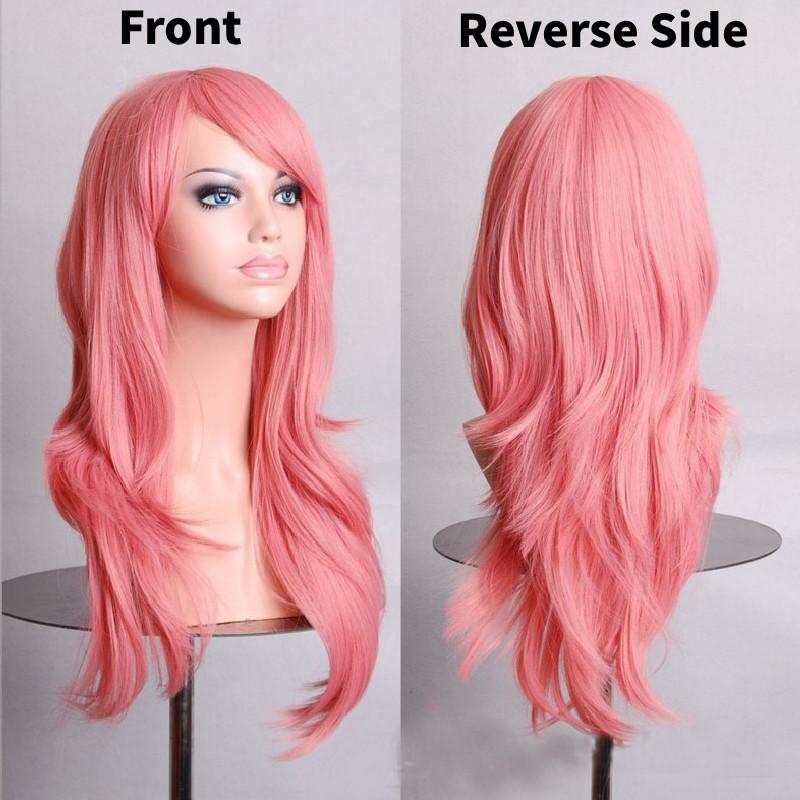 Cross Border Anime Cosplay Wavy Wig With Heat Resistant Fiber For Women