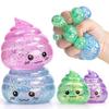 Novelty Squishy Poo Stress Ball Squishies Toys Glitter Funny Stretch Squeeze Fidget Toys For Adults Fool'S Day Prank Gift