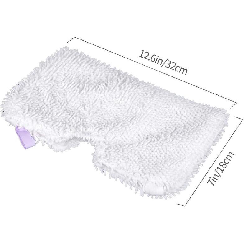 4 Pack Microfiber Steam Pocket Mop Pads Compatible for Shark Rectangle Mop Head S3500 Series,S3501,S3601,S3550,S3901,S3801,SE450,S3801CO,