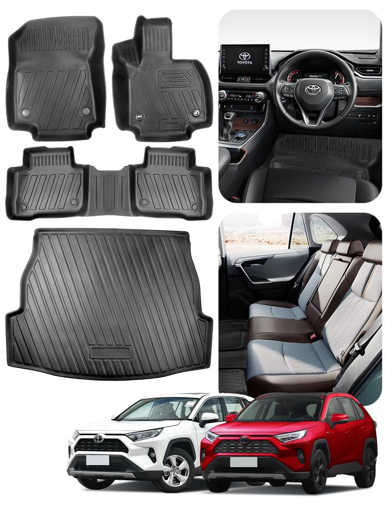 Passend für Toyota neuer RAV4 50 Serie Fußmatten RAV4 50 Serie 3D-Schneidetechnologie 3D-Automatten Einfache Installation in 5 Minuten PET-Material Hoch