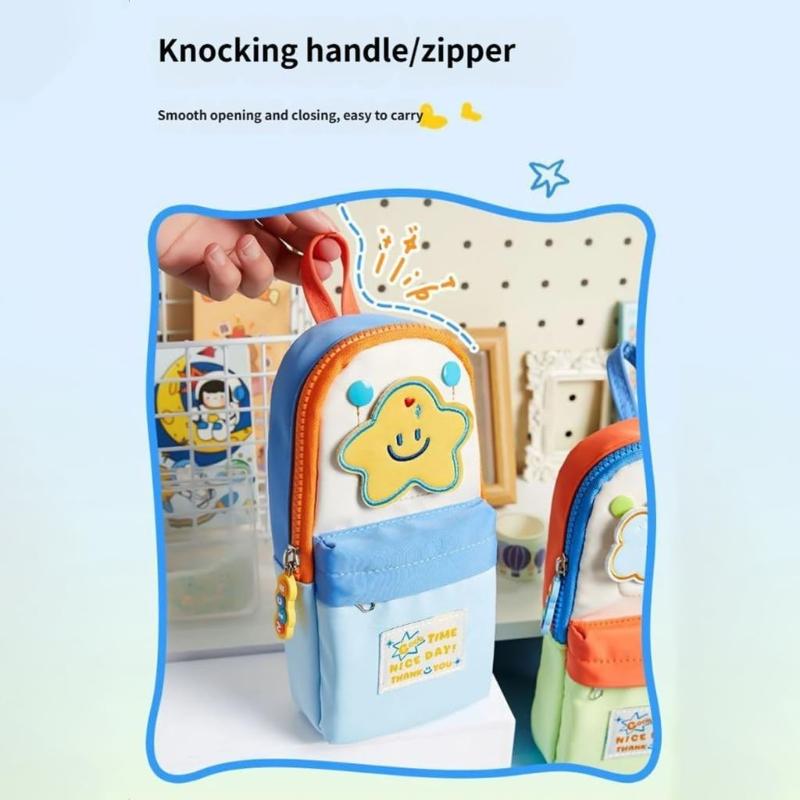 Cute Student-Style Pen Case, Pencil Pouch, Or Stationery Box With Large Capacity.