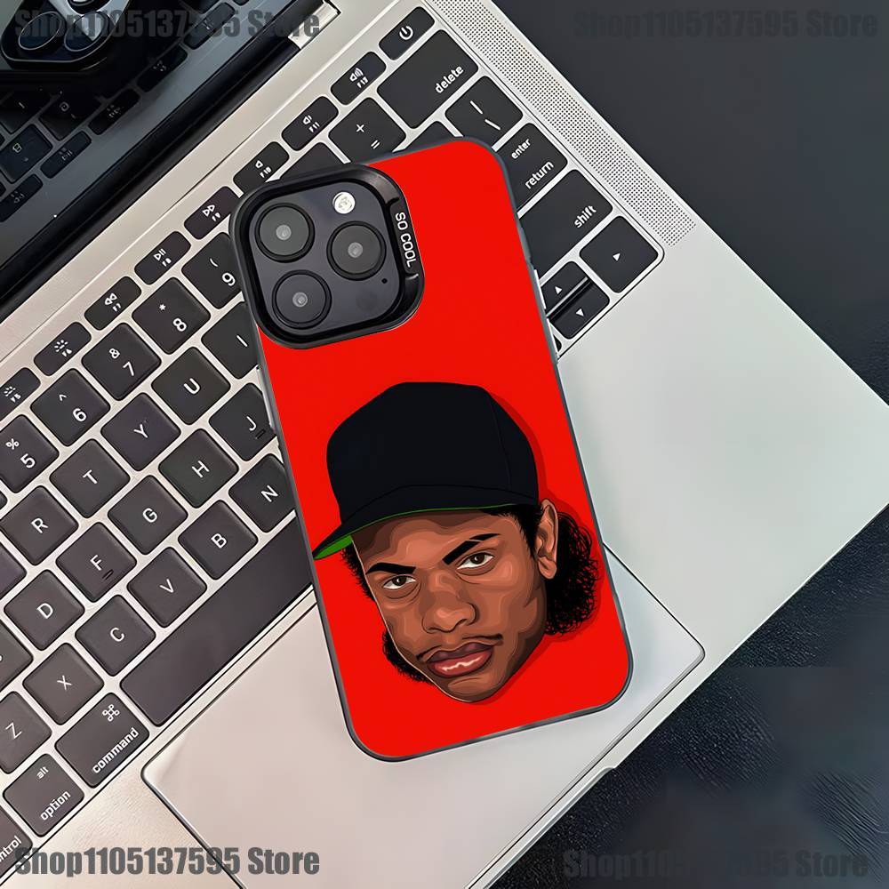 Rapper E-Eazy E Phone Case For iPhone 16,15,14,13,12,11,Pro,XS,Max,Plus,Mini,SE4,E Black Matte Shockproof Cover