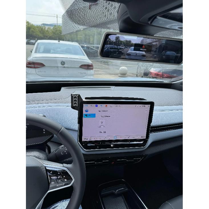 1-Piece Car Phone Holder Screen for Volkswagen ID3 ID4 ID.BuZz 2025 Navigate and Charge Simultaneously Without Any Conflict