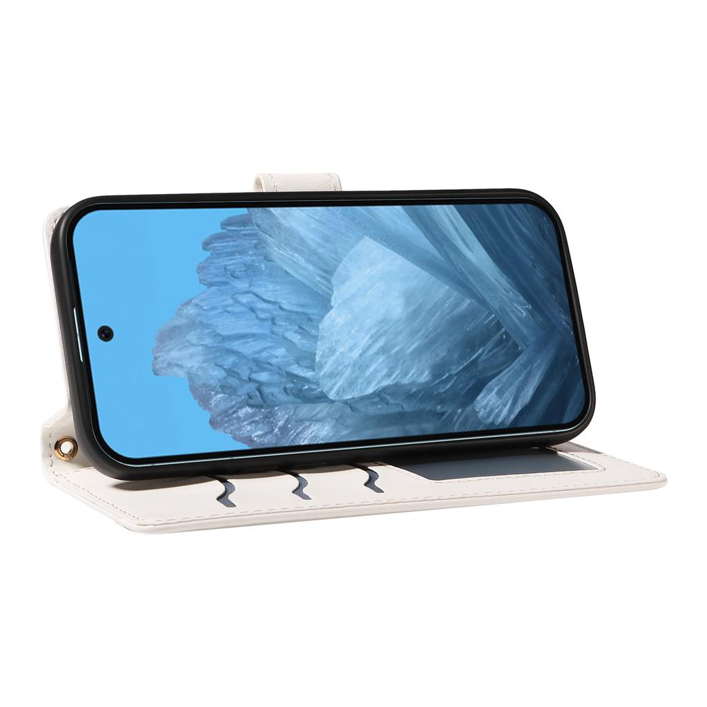 Für Google Pixel 10 Pro/10/9 Pro/9 Hülle Brieftasche Rautenleder Handyhülle mit Schultergurt, Handschlaufe