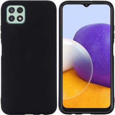 Protective Case - Yuan Yuan - Samsung Galaxy A22 5G - Flexible - Silicone - Black