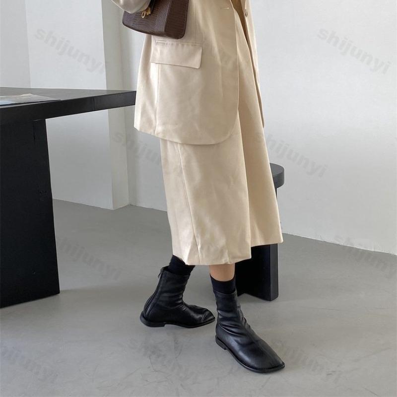 Woman Boots Fashion Ladies Thick Bottom Luxury Designer Female Ankle Boots Zipper Autumn Women's Chelsea Boots 2026 Botas Mujer