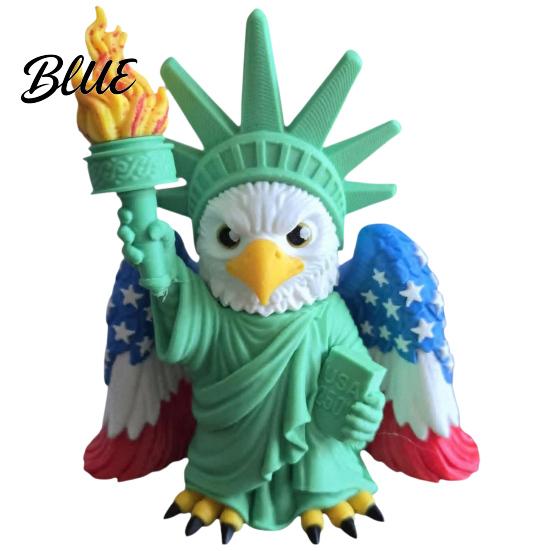 Socha Křídla Americké Vlajky 3D Tištěná Ozdoba Bohyně, Socha, Dekorace S Orlem Bělohlavým A Figurka Sochy Svobody pro Domácí Kancelář Pochodeň Koruna Replika