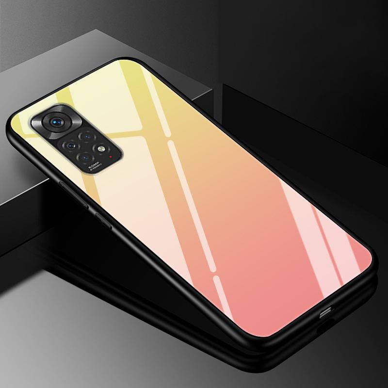 Gradient Tempered Glass Case For Xiaomi Redmi Note 11 Pro Plus 11pro+ 12 11E 10 8 9 Pro 11s 9t 8T 10s 9s Protective Glass Cover