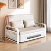 Compact Multifunctional Folding Sofa Bed with Storage and Scratch-Resistant Leather for Small Apartments