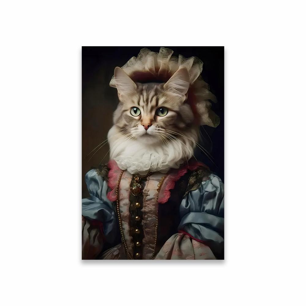 Dark Academia Decor Posters Animal Black Cat Wall Art Gothic Prints Aesthetic Room Wall Decoration Canvas Painting Modern Decor