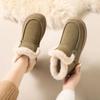 Women's Korean Style Winter 2024 Snow Boots - Fleece-lined, Thick Cotton, Warm, Flat, Soft Sole