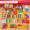 Mini Kitchen Hot Pot & BBQ Toy Set for Kids - Skewer Role Play with Cooking Utensils for Boys & Girls