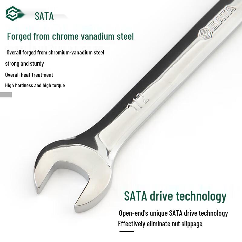 SATA Imperial Fully Polished Combination Wrench