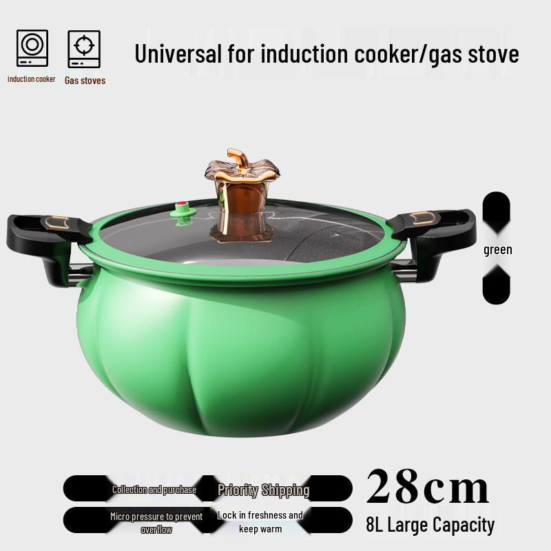 Multi-Purpose Non-Stick Pressure Cooker & Stewing Pot